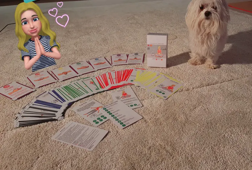 training yoga cards cartas de yoga juego de yoga